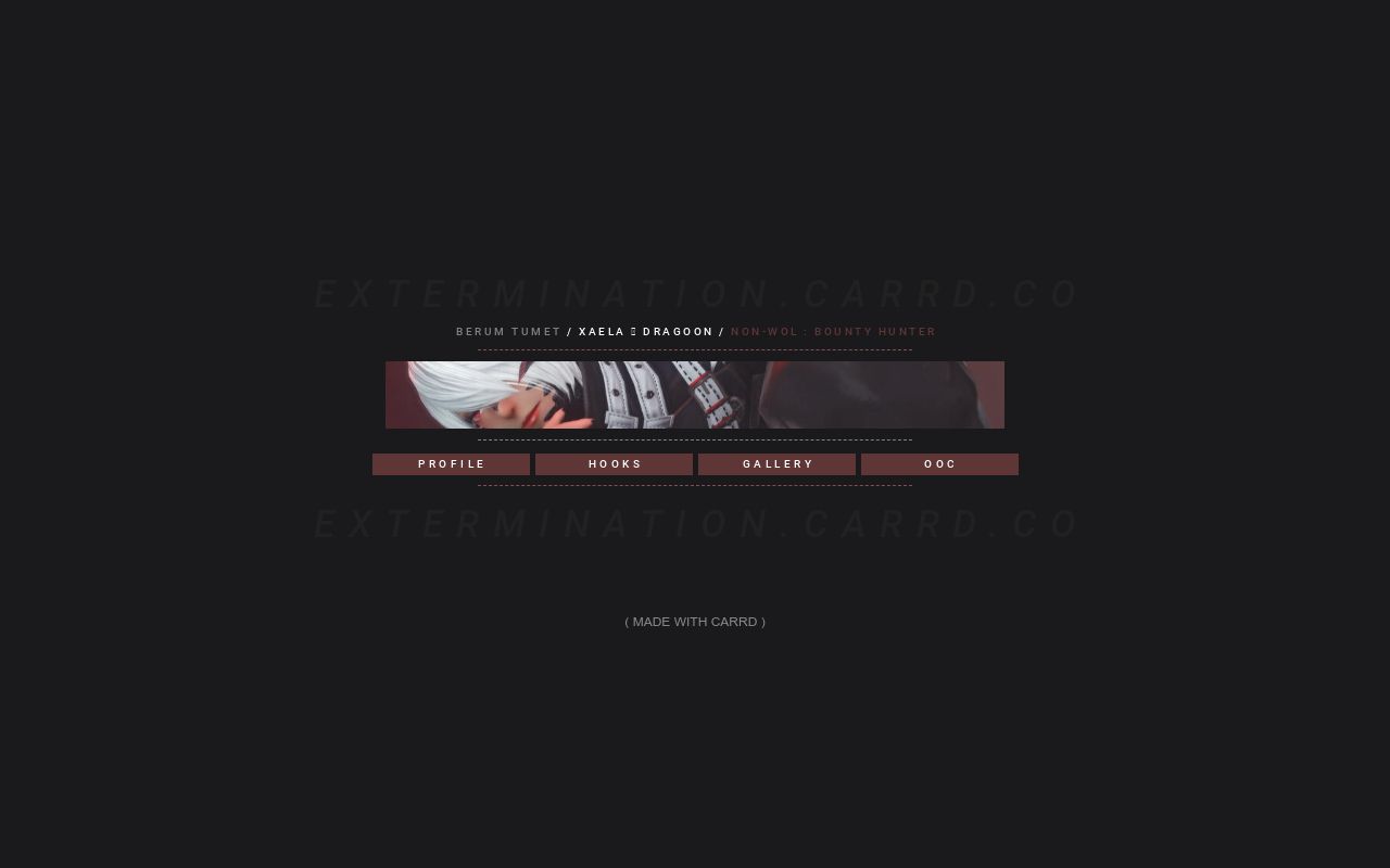 Carrd profile picture for @extermination